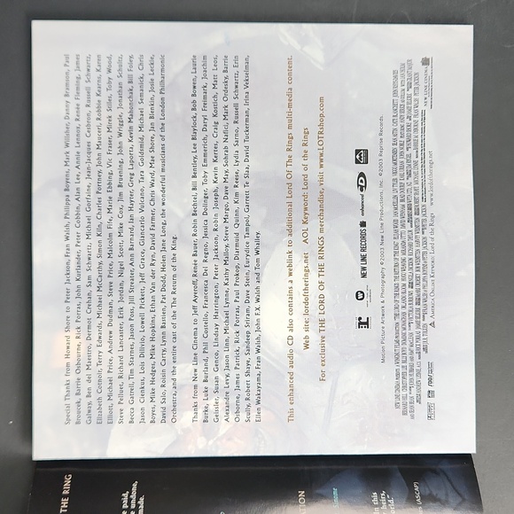 Return of The King Soundtrack CD, 2003 New Line Productions, Inc. - Picture 10 of 12